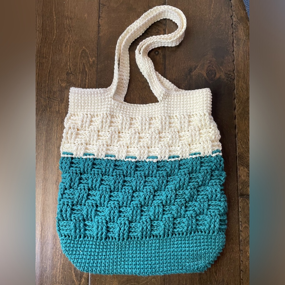 Basketweave tote